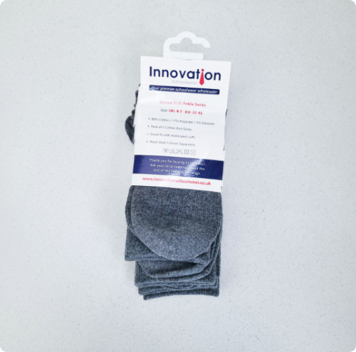Socks x3 – Grey - Image 2